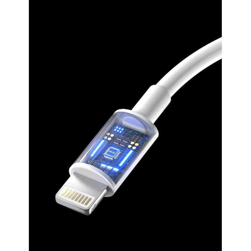 Devia USB-C to Lightning Cable 2m White