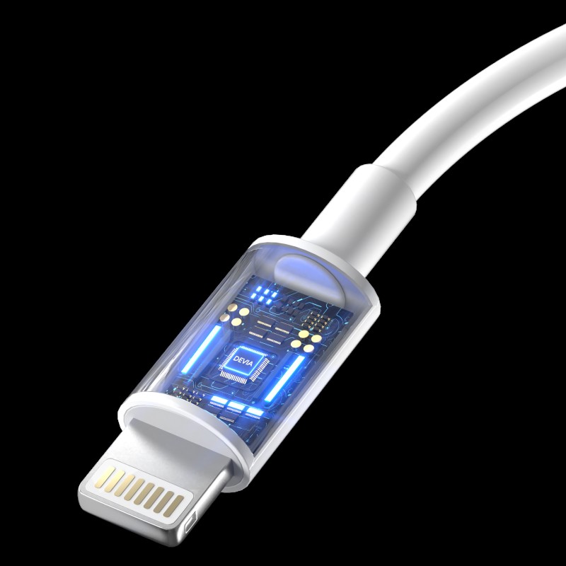 Devia USB-C to Lightning Cable 2m White