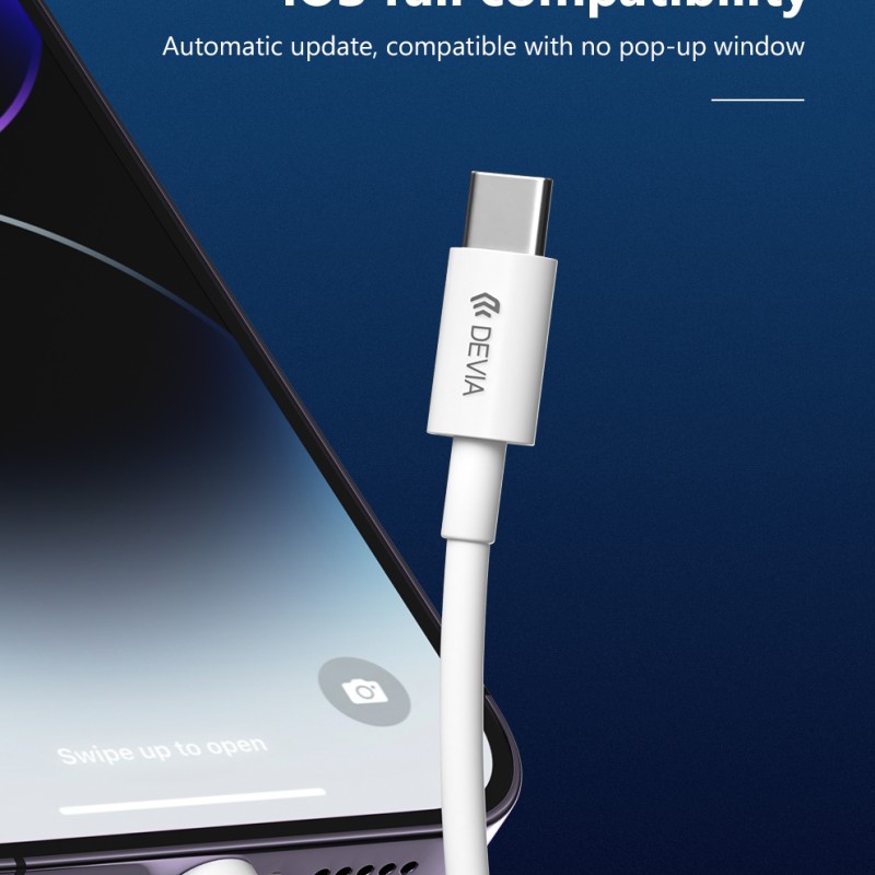 Devia USB-C to Lightning Cable 2m White