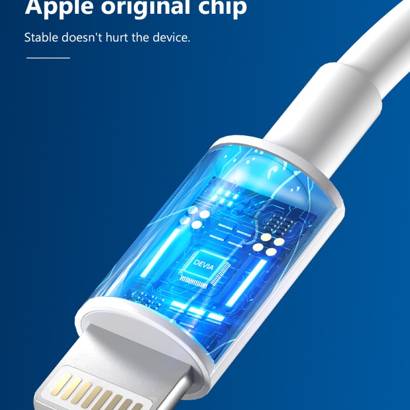 Devia USB-C to Lightning Cable 2m White