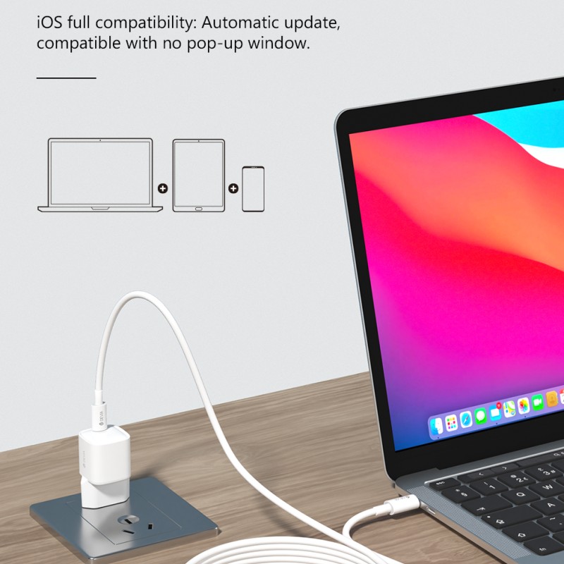 Devia Type-C to USB-A Cable 2m White