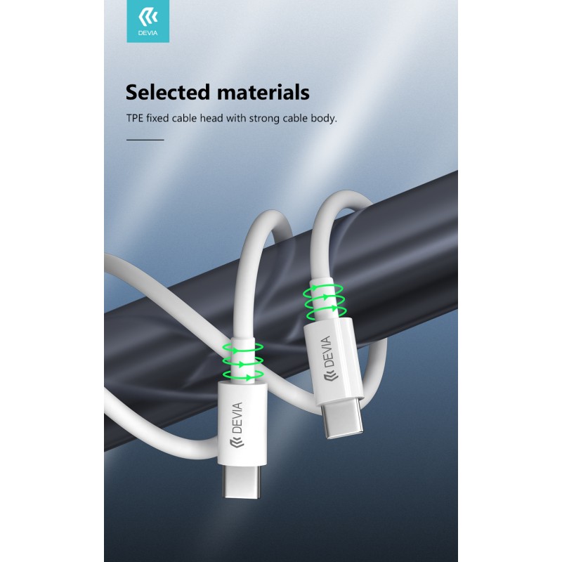 Devia Type-C to USB-A Cable 2m White