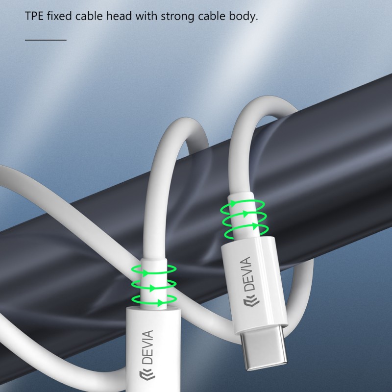 Devia Type-C to USB-A Cable 2m White