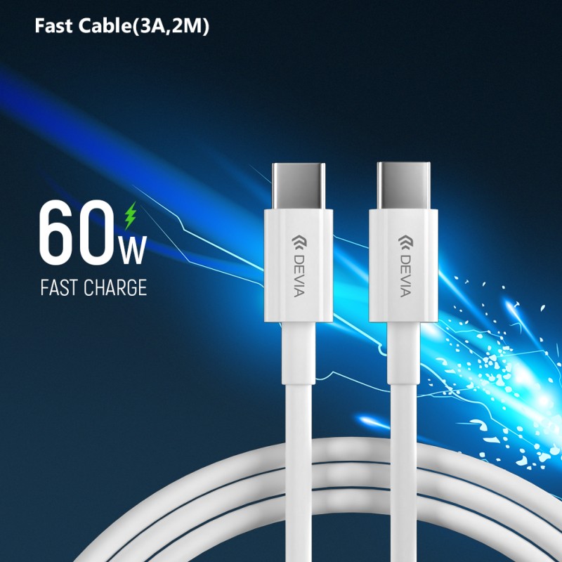 Devia Type-C to USB-A Cable 2m White