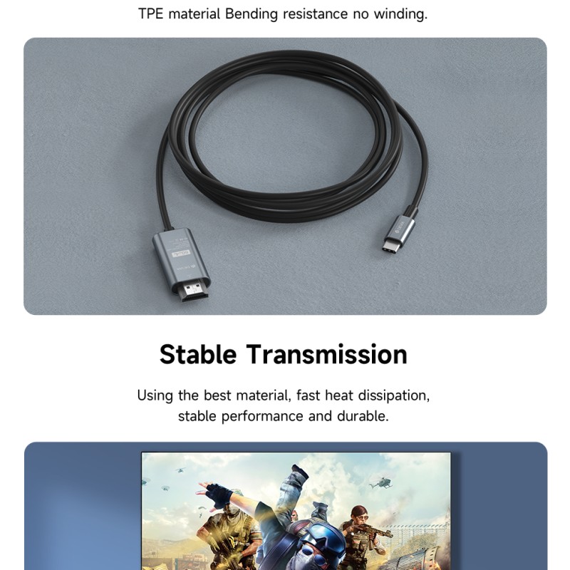 Devia Type-C to HDMI Cable 2m