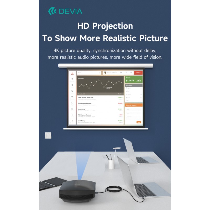 Devia Type-C to HDMI Cable 2m