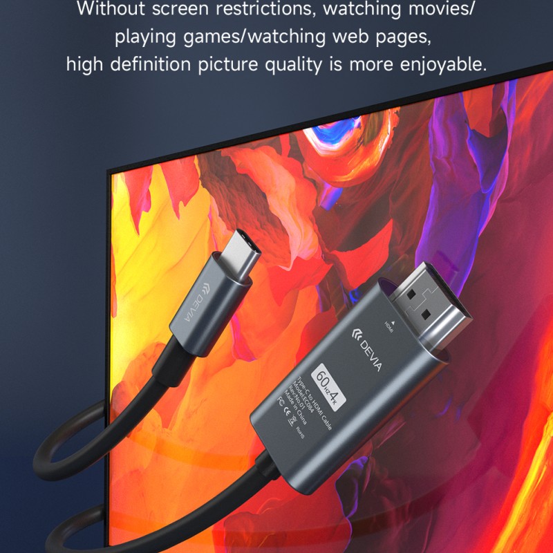 Devia Type-C to HDMI Cable 2m