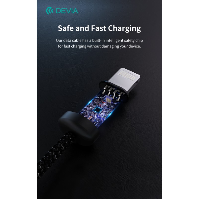 Devia Gracious Series C to L PD 27W Fast Cable 1m Black