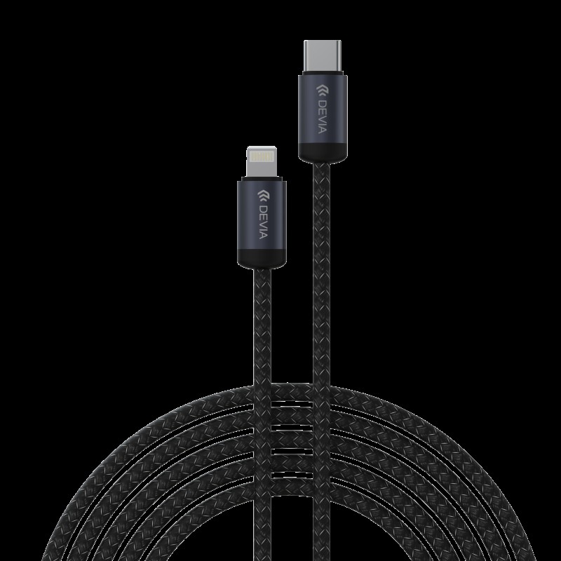 Devia Gracious Series C to L PD 27W Fast Cable 1m Black