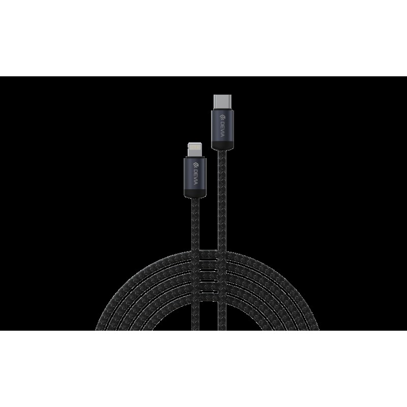 Devia Gracious Series C to L PD 27W Fast Cable 1m Black
