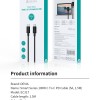 DEVIA SMART SERIES 100W C TO C PD CABLE (5A,1.5)