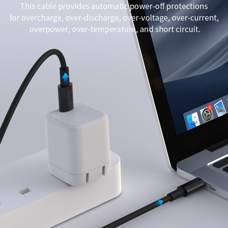 DEVIA SMART SERIES 100W C TO C PD CABLE (5A,1.5)