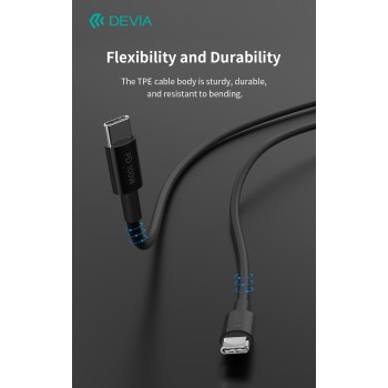 DEVIA SMART SERIES 100W C TO C PD CABLE (5A,1.5)