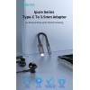 Devia Type-C to 3.5mm Audio Adapter with Charging Black