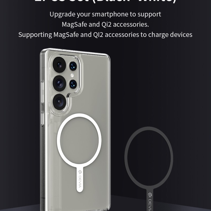 Devia Magnetic Adapter Ring Set 2pcs (Black & White)