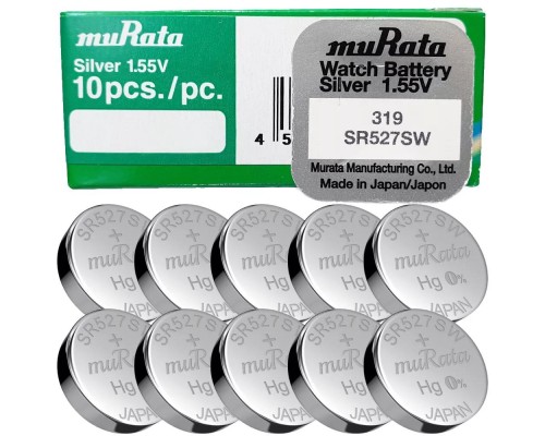 MURATA SILVER OXIDE BUTTON CELL 319/SR 527SW