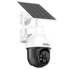 AOSU SOLAR SECURITY CAMERA WIRELESS OUTDOOR WITH PANORAMIC PTZ