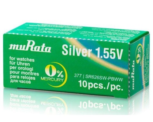 MURATA SILVER OXIDE BUTTON CELL 377/SR 626SW