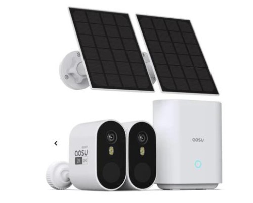 AOSU 2K QHD SOLAR SECURITY CAMERAS WIRELESS OUTDOOR