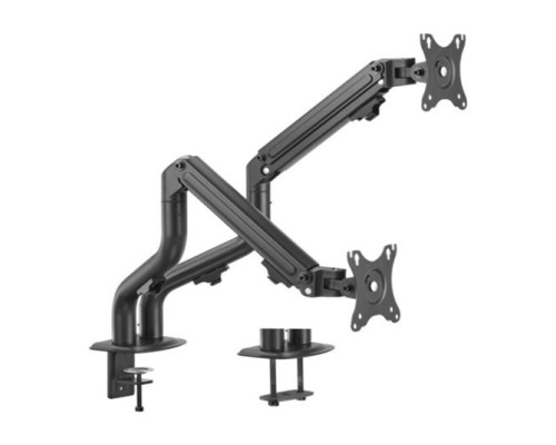 GEMBIRD ADJUSTABLE DESK 2 DISPLAY MOUNTING ARM(TILTING) 17"-32" UP TO 8Kg