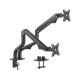 GEMBIRD ADJUSTABLE DESK 2 DISPLAY MOUNTING ARM(TILTING) 17"-32" UP TO 8Kg