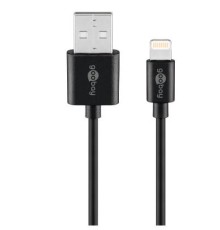 GOOBAY LIGHTNING CHARGING CABLE 1M, BLACK