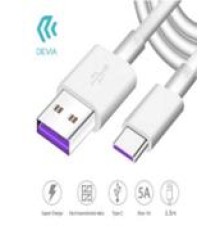 DEVIA CABLE USB-TYPE-C 1.5M WH