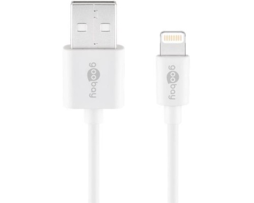 GOOBAY LIGHTNING CHARGING CABLE 2M WHITE