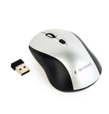 GEMBIRD MOUSE BLACK/SILVER