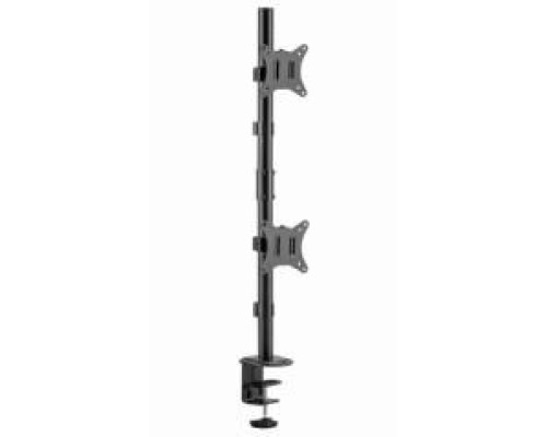 GEMBIRD ADJUSTABLE 2 DISPLAY VERTICAL DESK MOUNT, 17"-32"