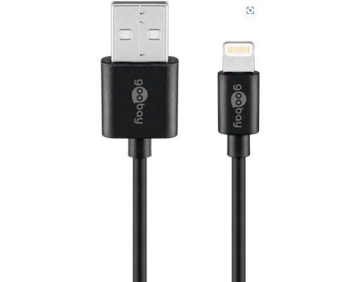 GOOBAY LIGHTNING CHARGING CABLE 2M,BLACK