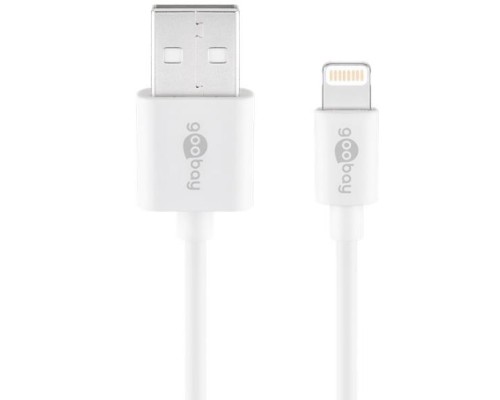 GOOBAY LIGHTNING CHARGING CABLE 1M WHITE