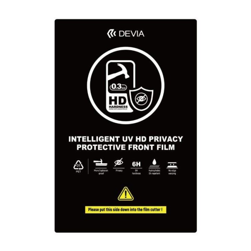 Devia Intelligent UV HD Privacy Protective Front Film 0.3mm (10pcs)