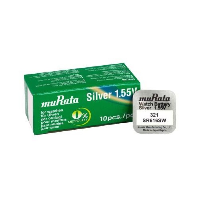 Murata 321 / SR616SW Silver Oxide Button Cell Battery