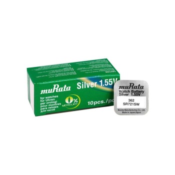 Murata 362 / SR721SW Silver Oxide Button Cell Battery