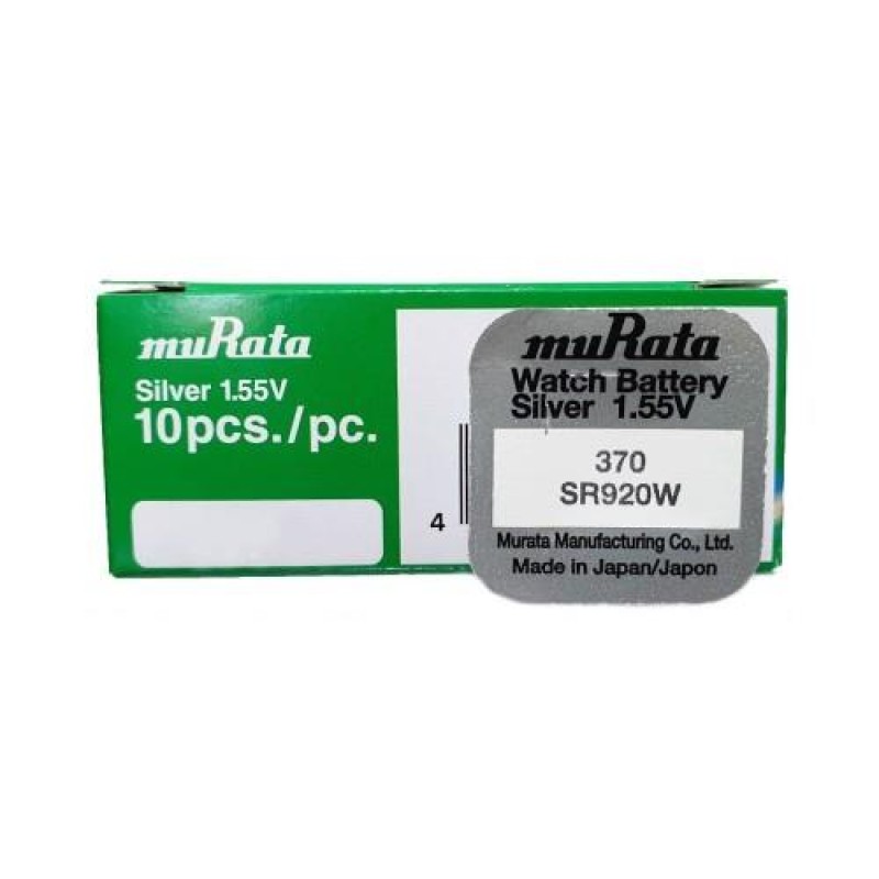 Murata 370 / SR920SW Silver Oxide Button Cell Battery