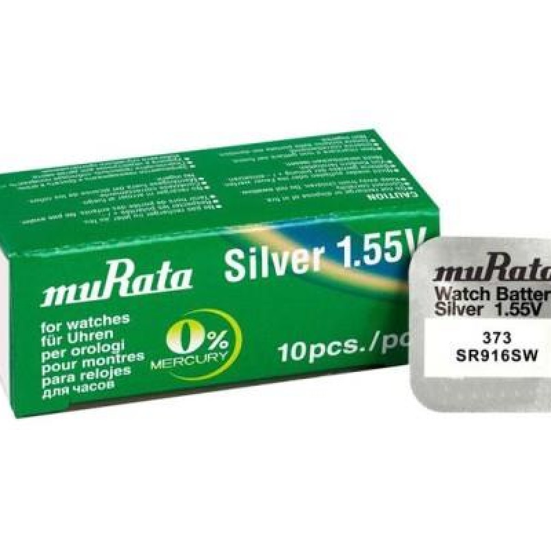 Murata 373 / SR916SW Silver Oxide Button Cell Battery