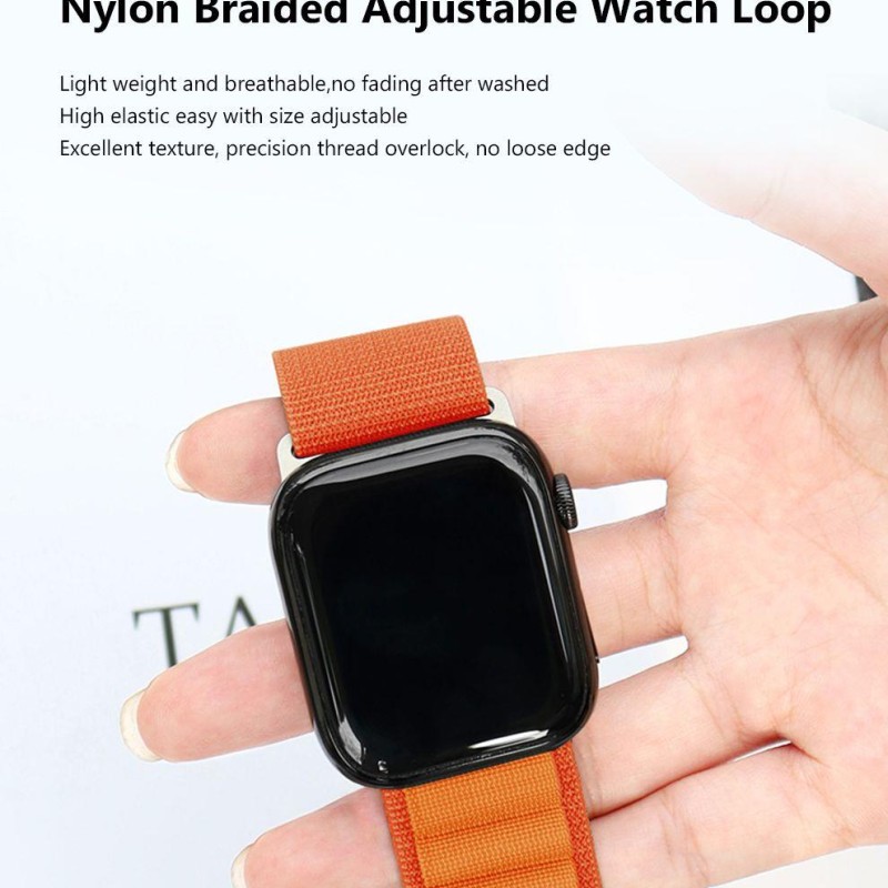 Devia Sport5 Nylon Braided Adjustable Watch Loop Orange for Apple Watch 38/40/41mm