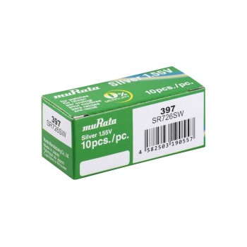 Murata 397 / SR726SW Silver Oxide Button Cell Battery