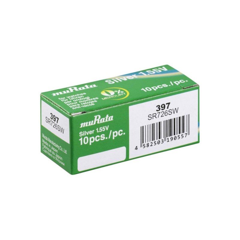 Murata 397 / SR726SW Silver Oxide Button Cell Battery