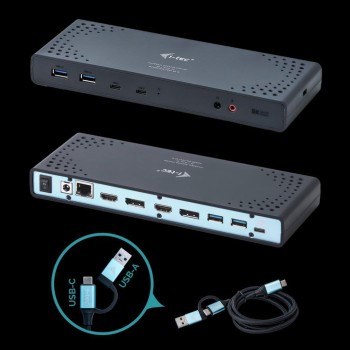 i-Tec C31 Dual 4K HUBing Station PD UK Plug
