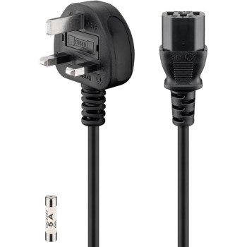 Goobay UK Mains Power Cord C13 1.8m