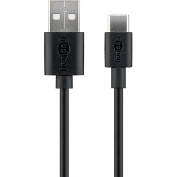 Goobay USB-A to USB-C Cable 0.5m Black