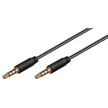 Goobay 4-Pin Jack Audio Cable 2m Black