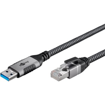 Goobay USB-C 3.0 to RJ45 Ethernet Cable 1m