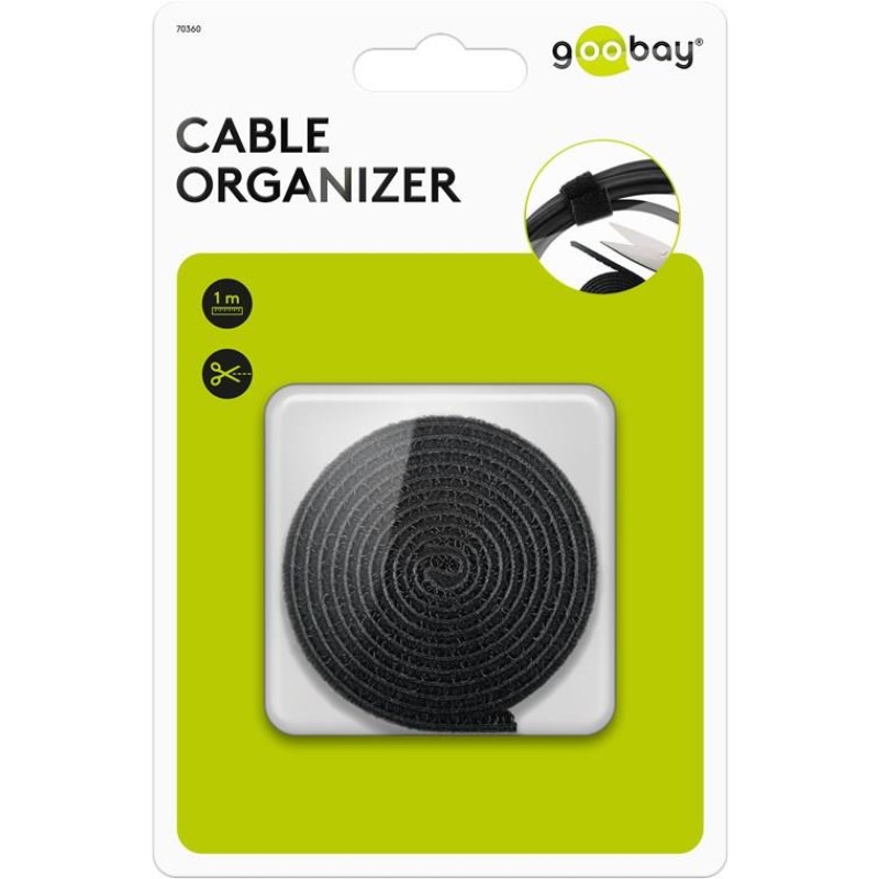 Goobay Cable Management Set Hook and Loop
