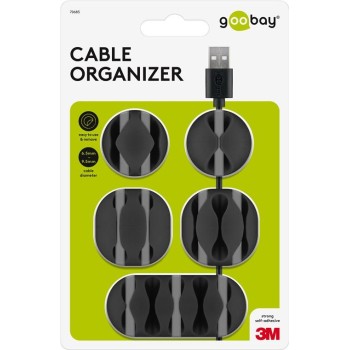 Goobay Cable Management Set Black