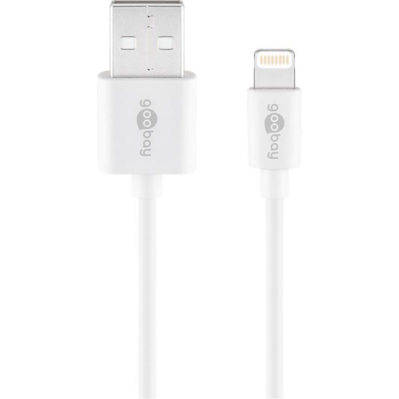 Goobay 0.5m USB-A to Lightning Cable White