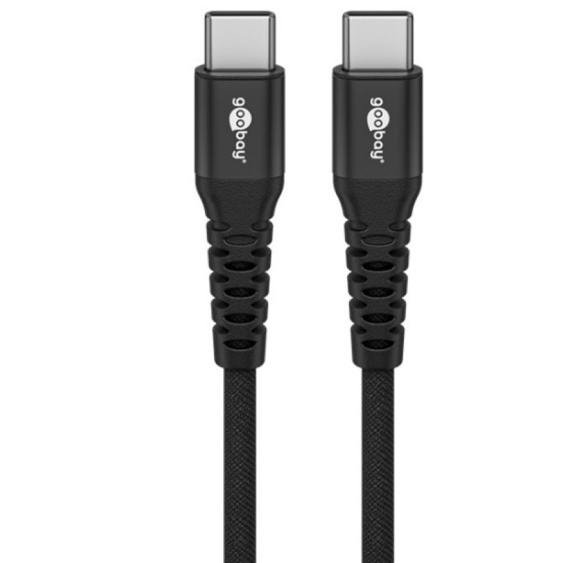 Goobay USB-C 3m Textile Cable Black