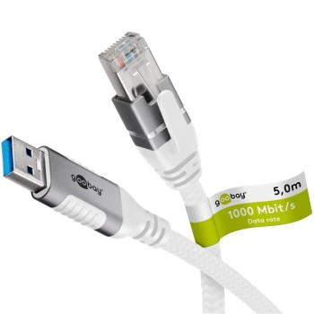 Goobay USB-A 3.0 to RJ45 Ethernet Cable 5m